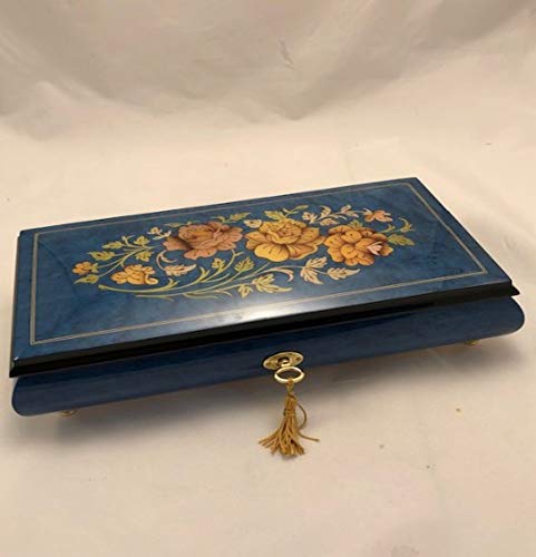 Sorrento High Gloss Royal Blue Jewelry Music Box