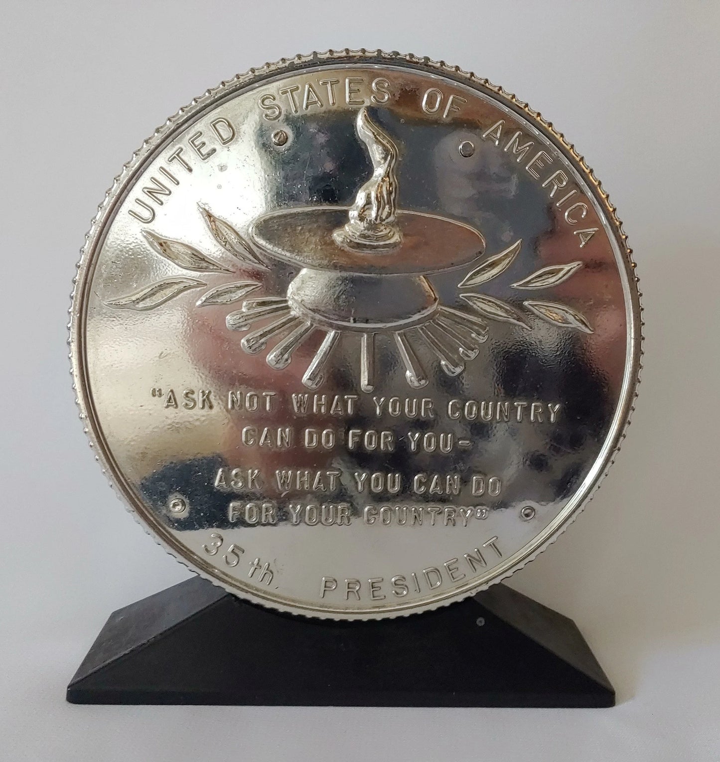 Vintage John F. Kennedy Coin Piggy Bank