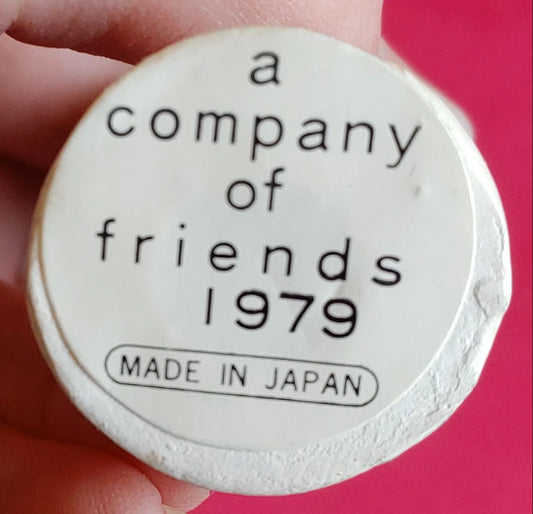 Vintage 1979 A Company of Friends Porcelain Children Christmas Ornaments