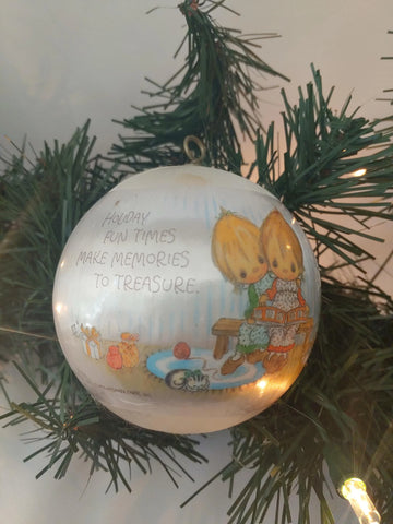 Vintage Hallmark 1979 Betsey Clark Satin Ball Ornament