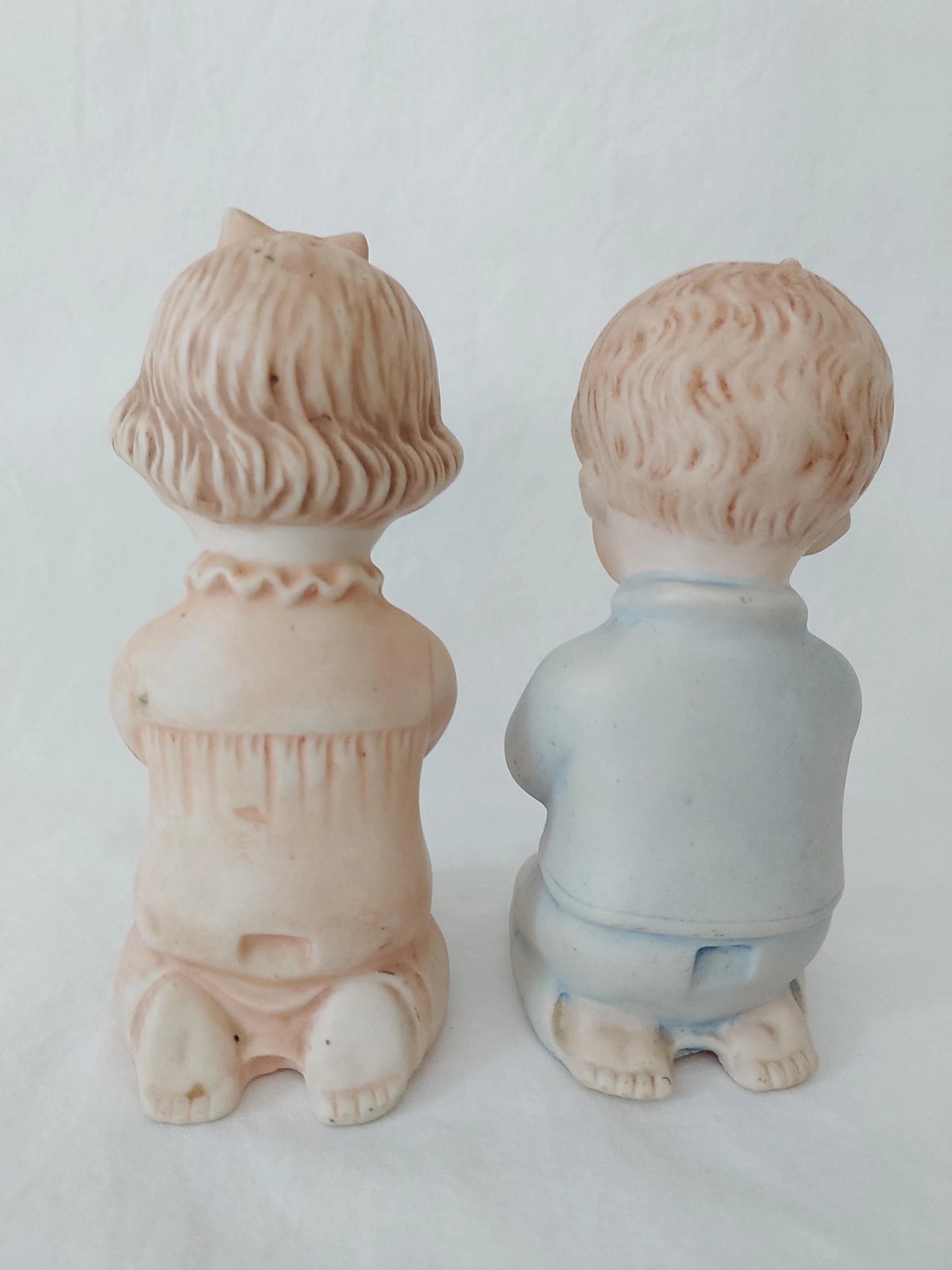 Vintage Kneeling Boy & Girl Praying Figurines