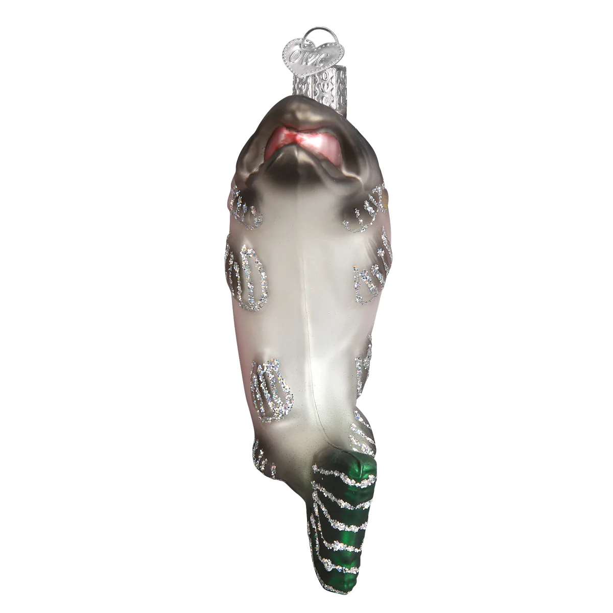 King Salmon Fish Blown Glass Tree Ornament for Fishing Enthusiasts by Old World Christmas