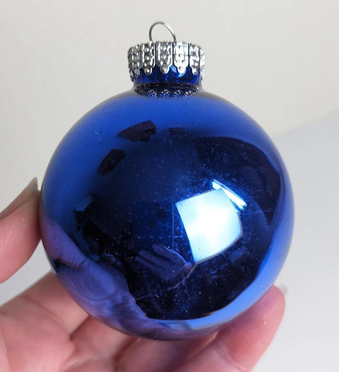 Vintage Krebs Cobalt Blue Ornaments