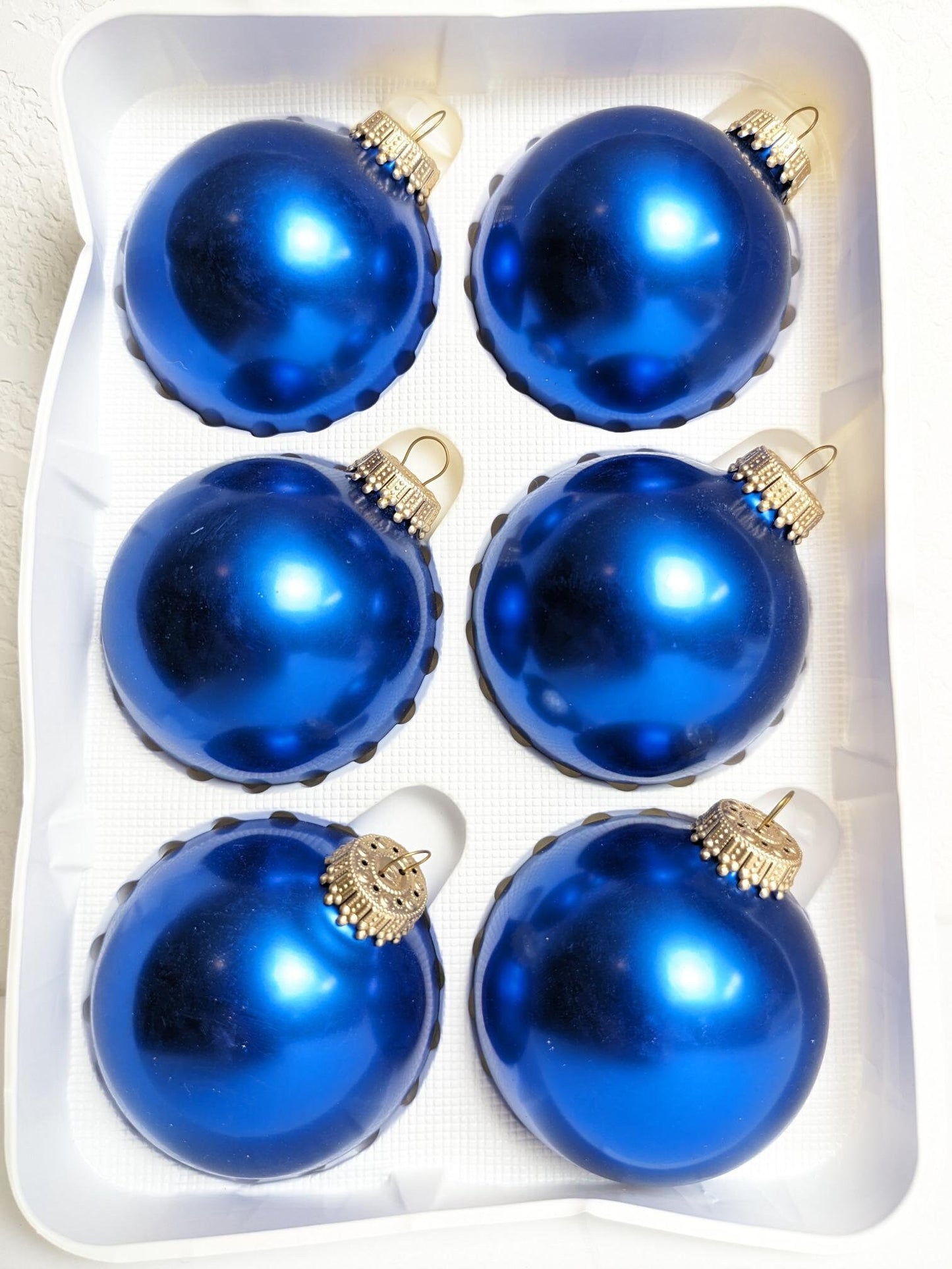 Vintage Krebs Blue Ornaments