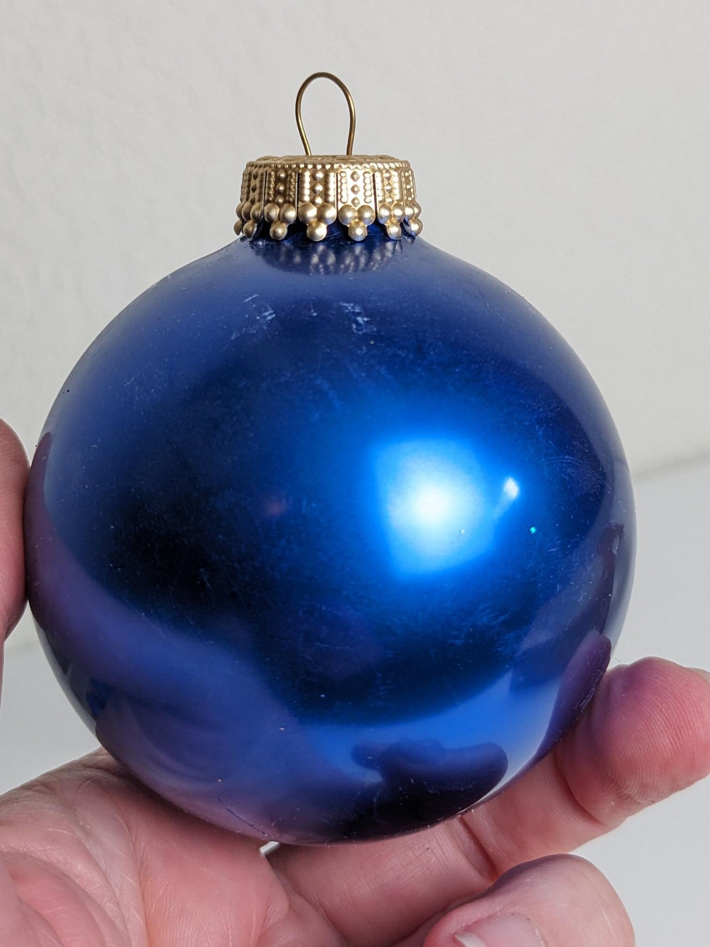 Vintage Krebs Blue Ornaments