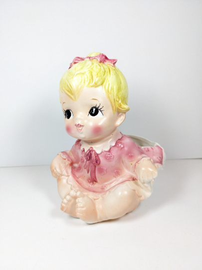 Lefton Little Girl Planter