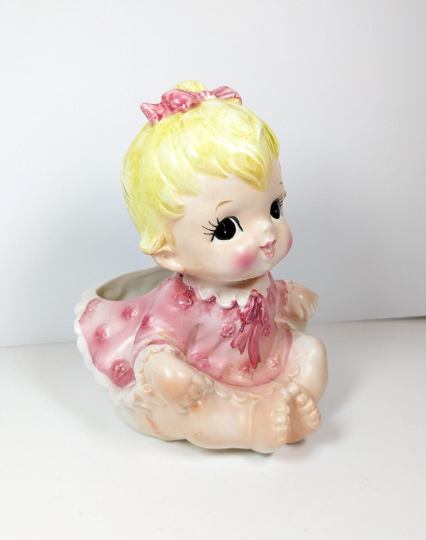 Lefton Little Girl Planter