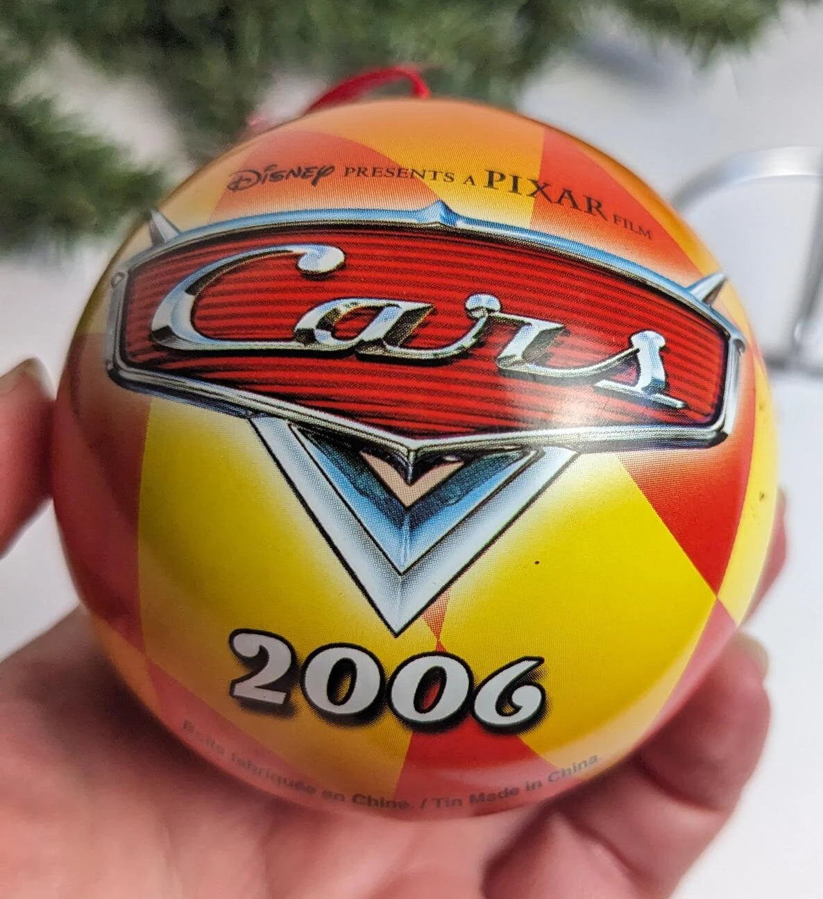 Lightening McQueen Christmas Ornament