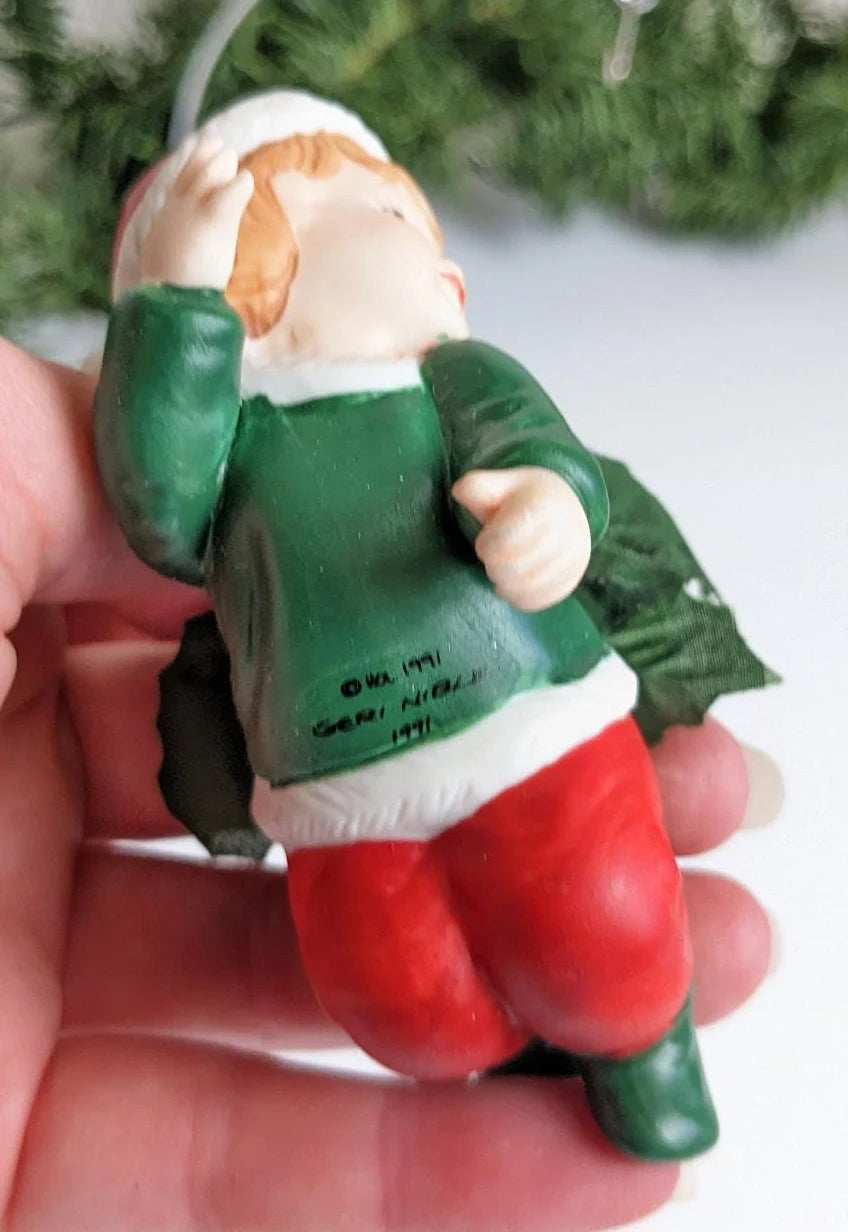 A Little Christmas Cheer Vintage 1991 Christmas Ornament