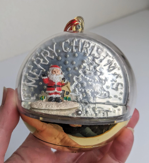 Merry Christmas Singing Santa Christmas Ornament