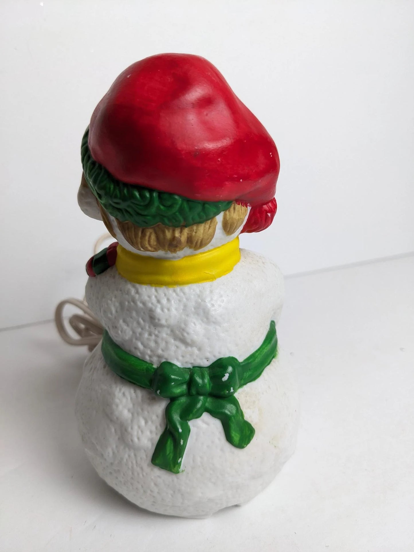 Vintage Ceramic Light Up Snowman