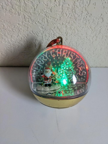 Merry Christmas Singing Santa Christmas Ornament