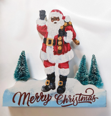 Santa "Merry Christmas" Sign