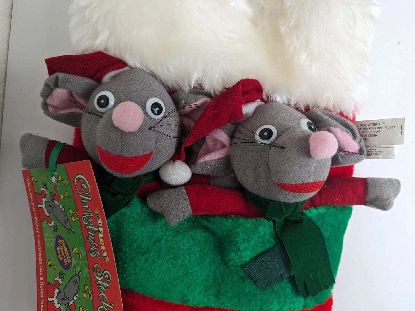 Musical Mice Christmas Stocking