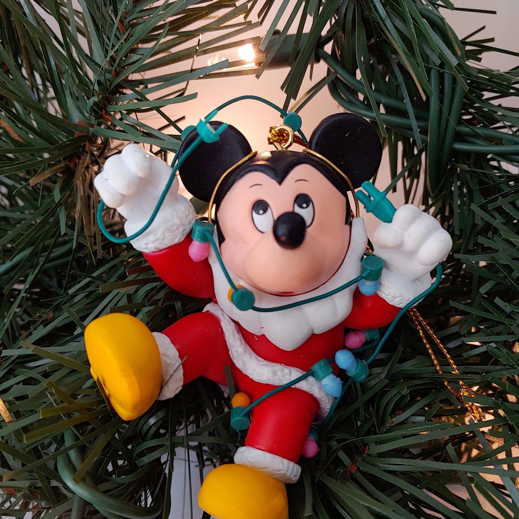 Santa Mickey Mouse Christmas Ornament