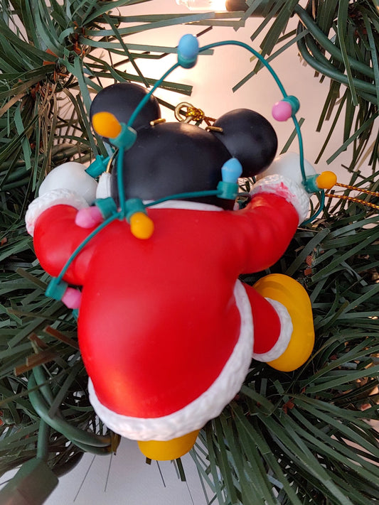 Santa Mickey Mouse Christmas Ornament