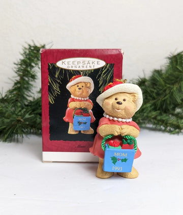 Vintage Mom Bear 1993 Hallmark Ornament