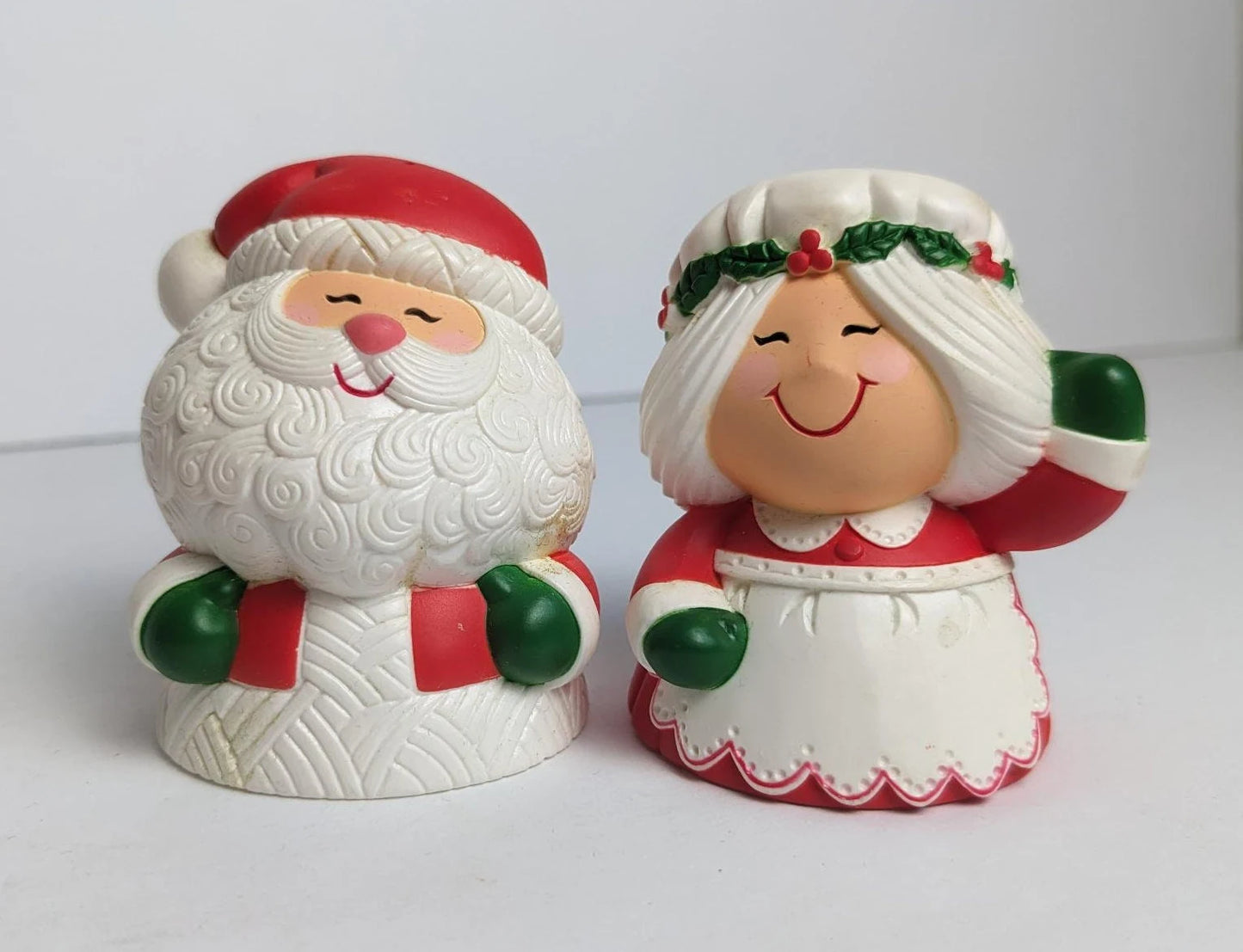 Vintage Hallmark Santa and Mrs. Claus Salt and Pepper Shakers