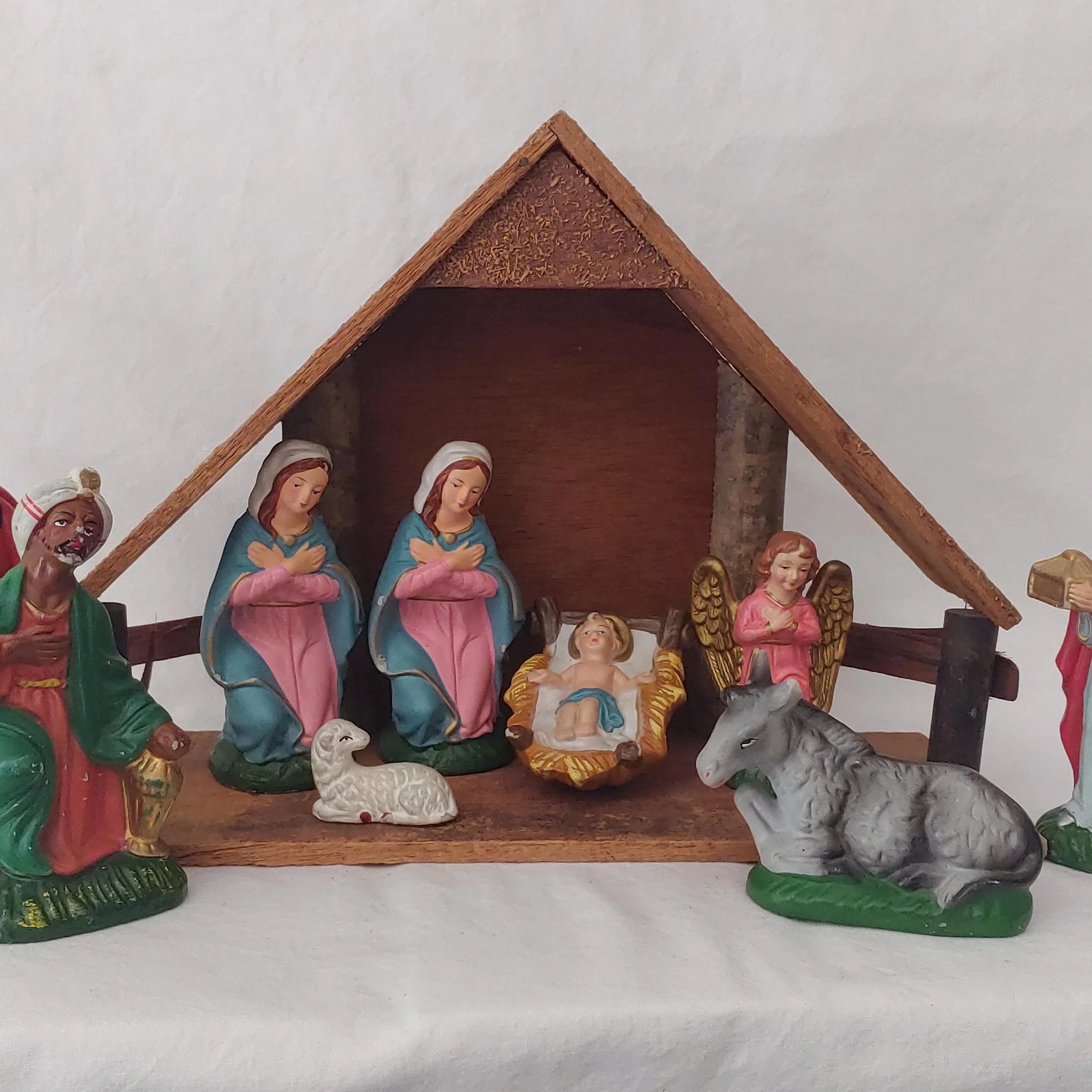 Vintage Wales Christmas Nativity Set Made in Japan