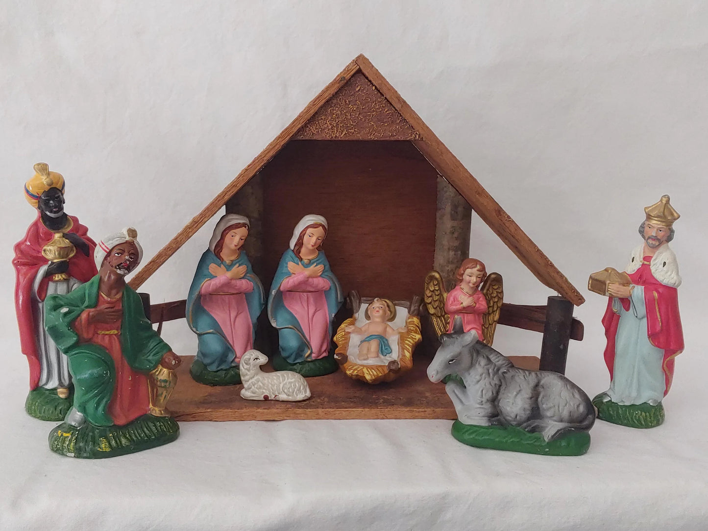 Vintage Wales Christmas Nativity Set Made in Japan