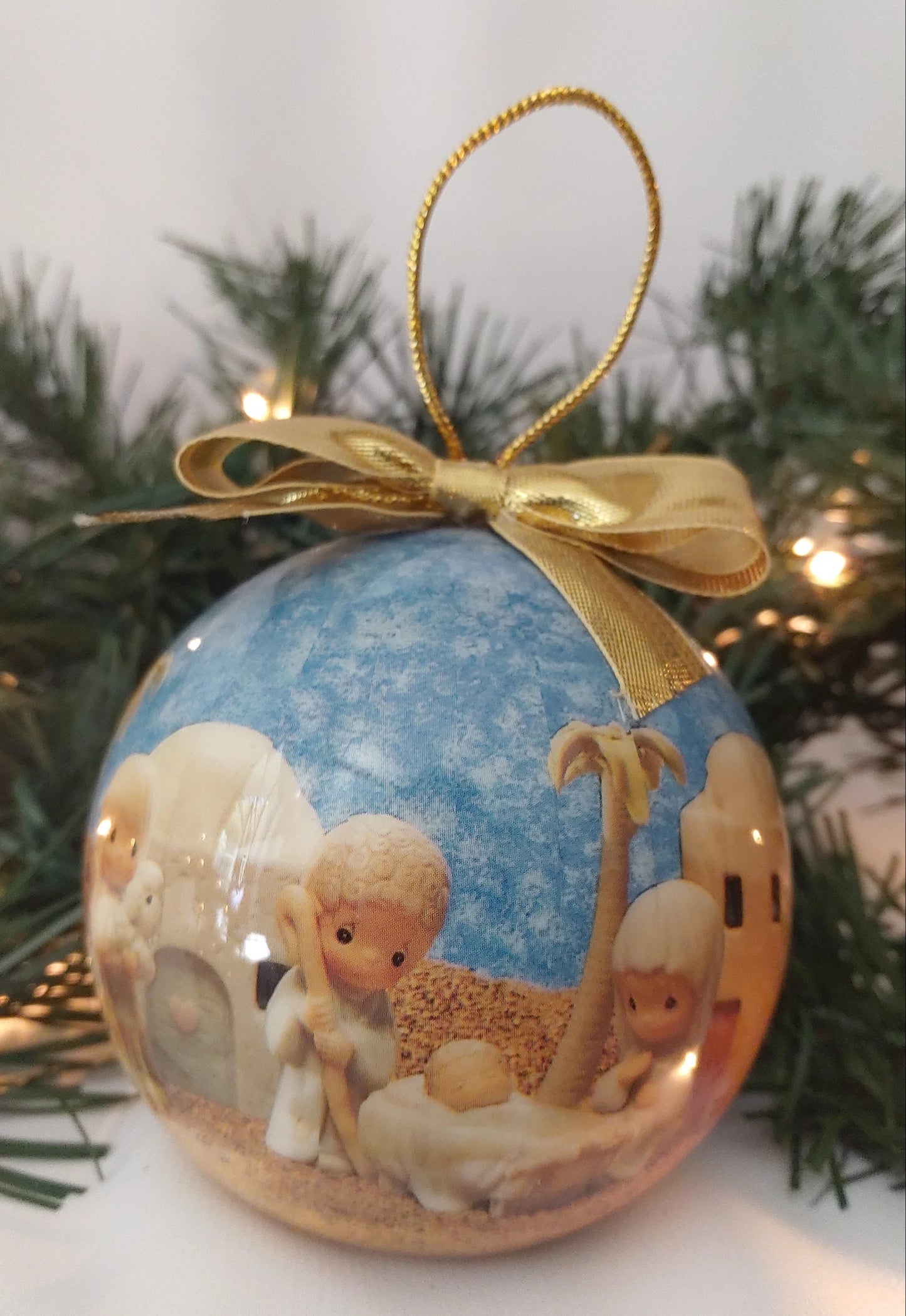 Vintage 1991 Precious Moments Nativity Christmas Ornament