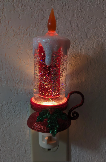 Christmas Candle Night Light