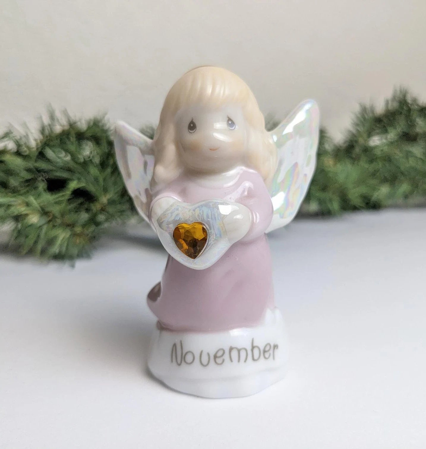 Precious Moments November Birthday Angel Figurine