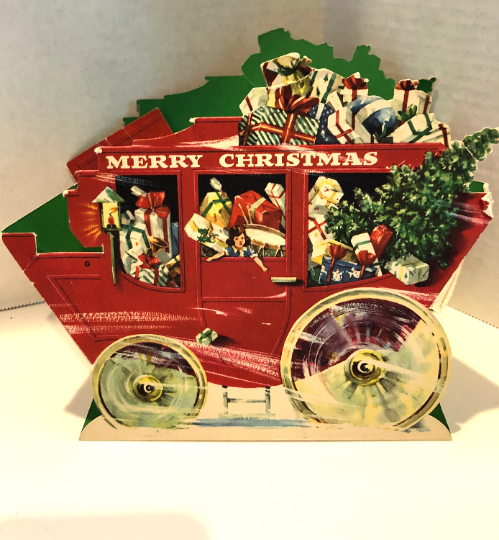 Vintage Paper Christmas and New Year Card Holders