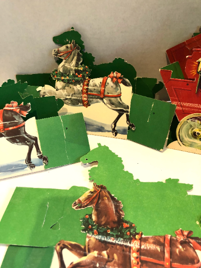 Vintage Paper Christmas and New Year Card Holders