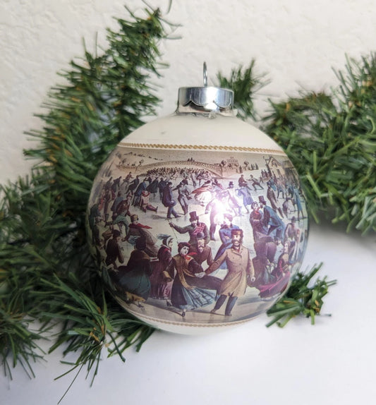 Vintage 1973 Currier and Ives Central Park Ornament