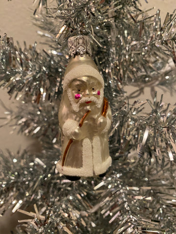 Santa with Staff Inge Glas Christmas Ornament