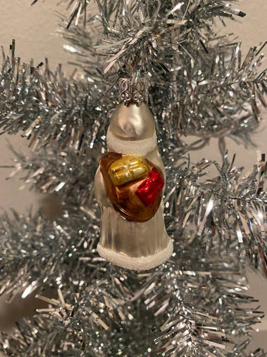 Santa with Staff Inge Glas Christmas Ornament