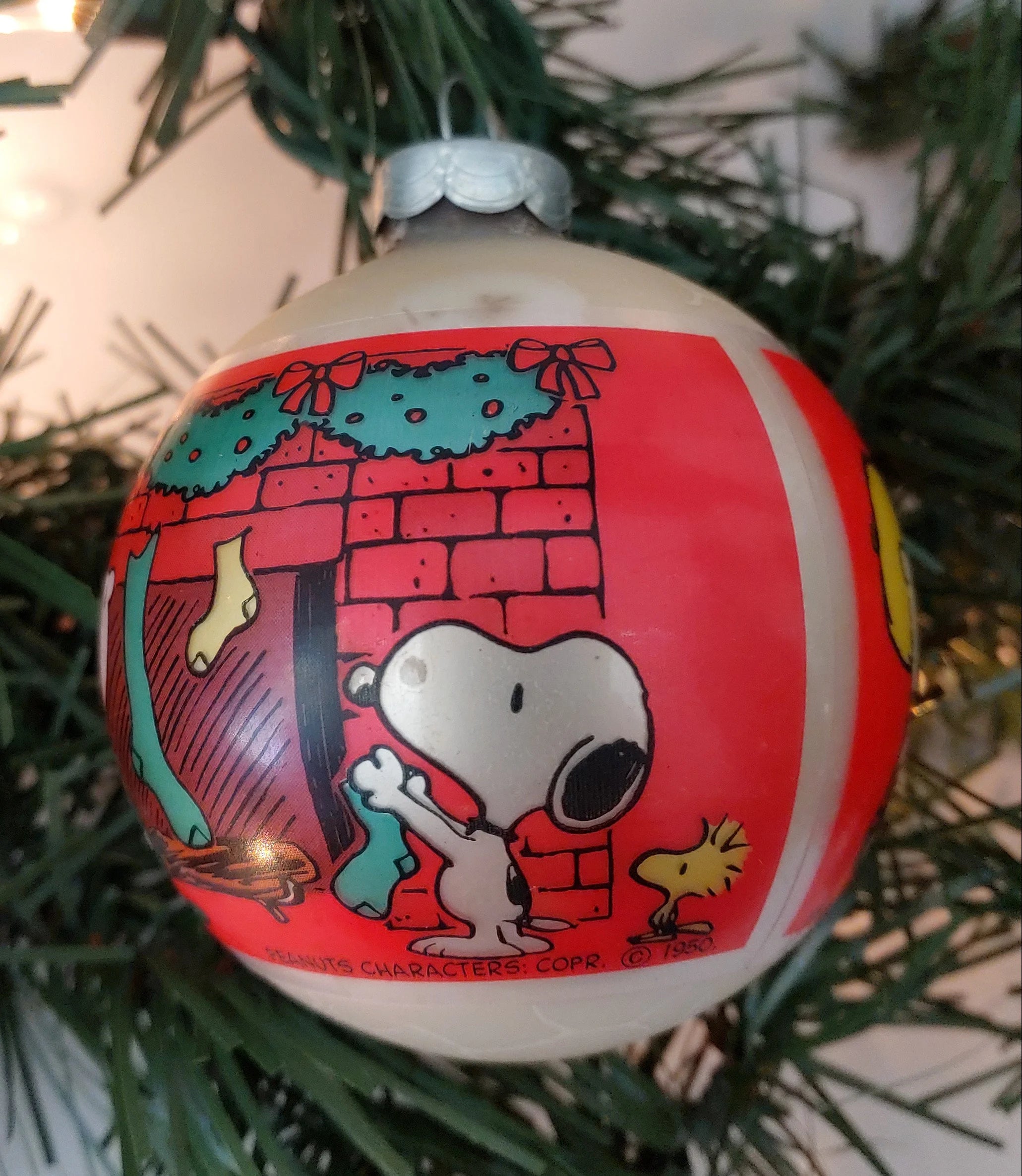 Hot Hallmark Peanuts® Glass Ball Ornament Set, Vintage - (1977)