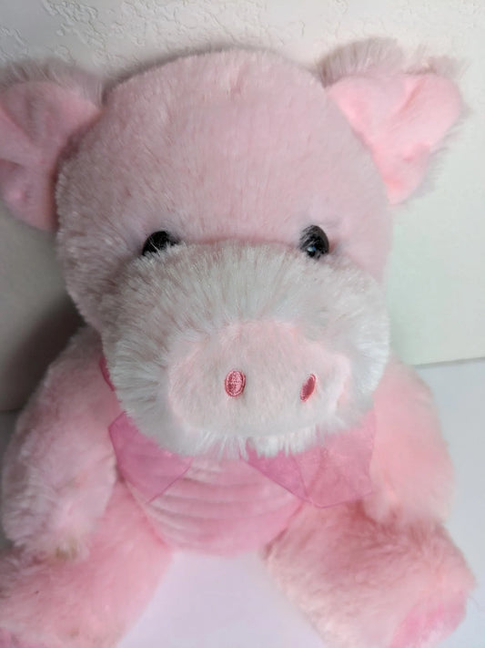 Pink Plush Pig Stuffed Animal - a Dan Dee Collectors Choice