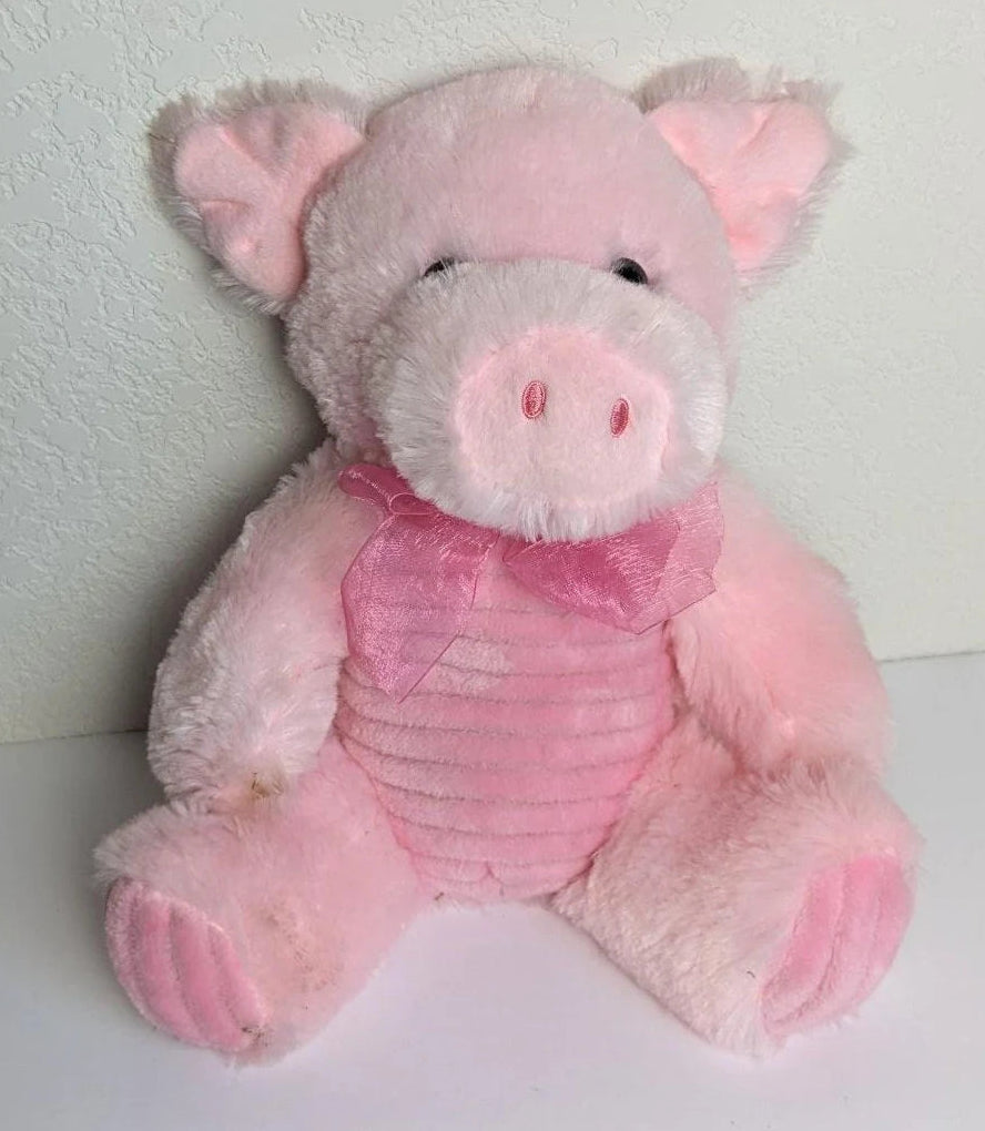 Pink Plush Pig Stuffed Animal - a Dan Dee Collectors Choice