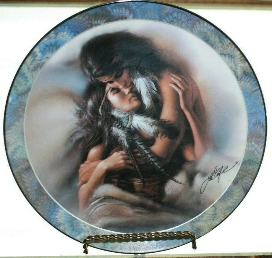 Vintage Bradford Exchange Bradex Collectible The Lover from the Soul Mate Collection Plate 1994 Porcelain