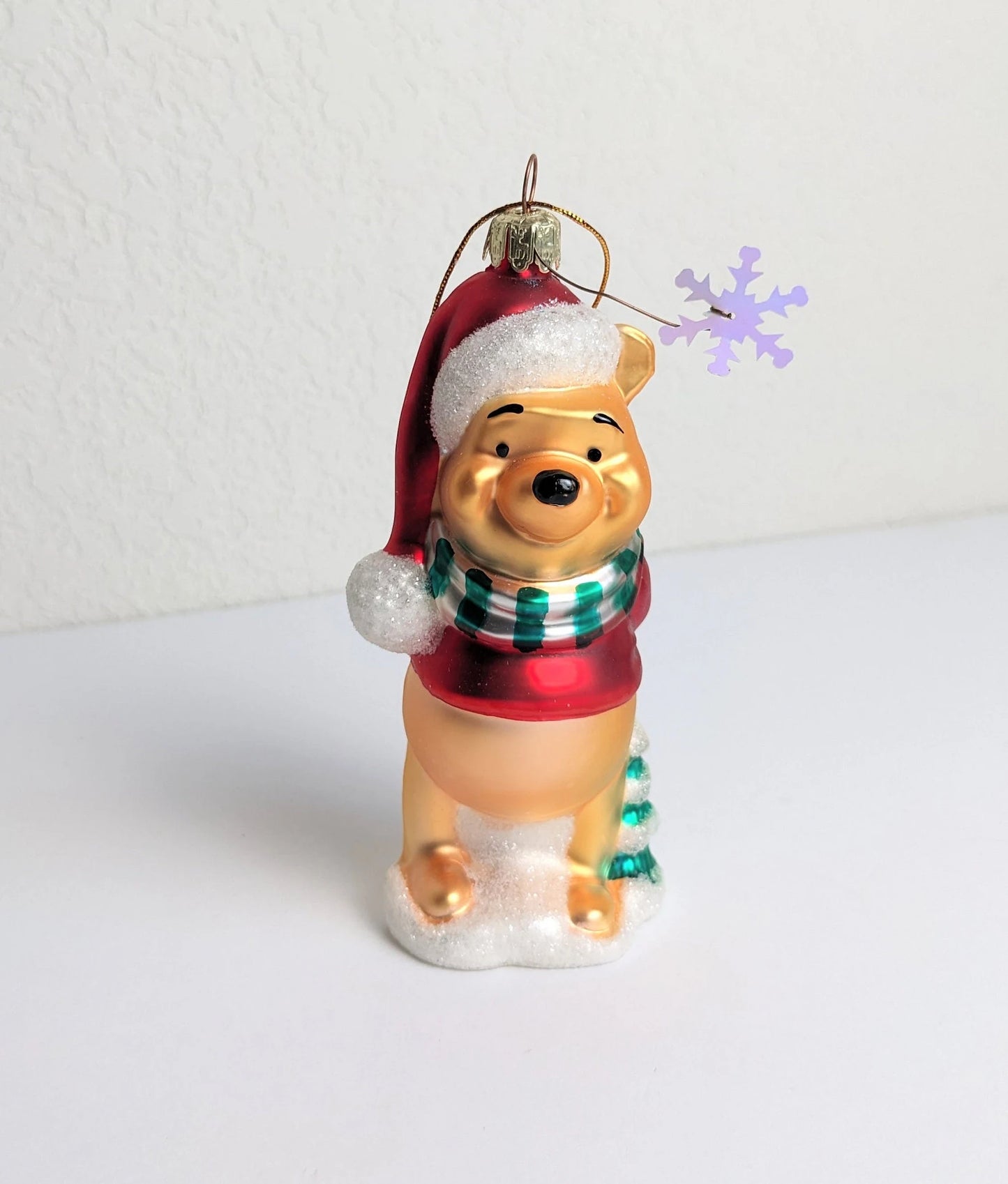 Vintage Mouth Blown Glass Winnie the Pooh Ornament