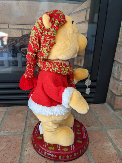 Winnie the Pooh Animated Christmas Tabletop Decor