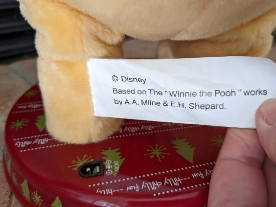 Winnie the Pooh Animated Christmas Tabletop Decor