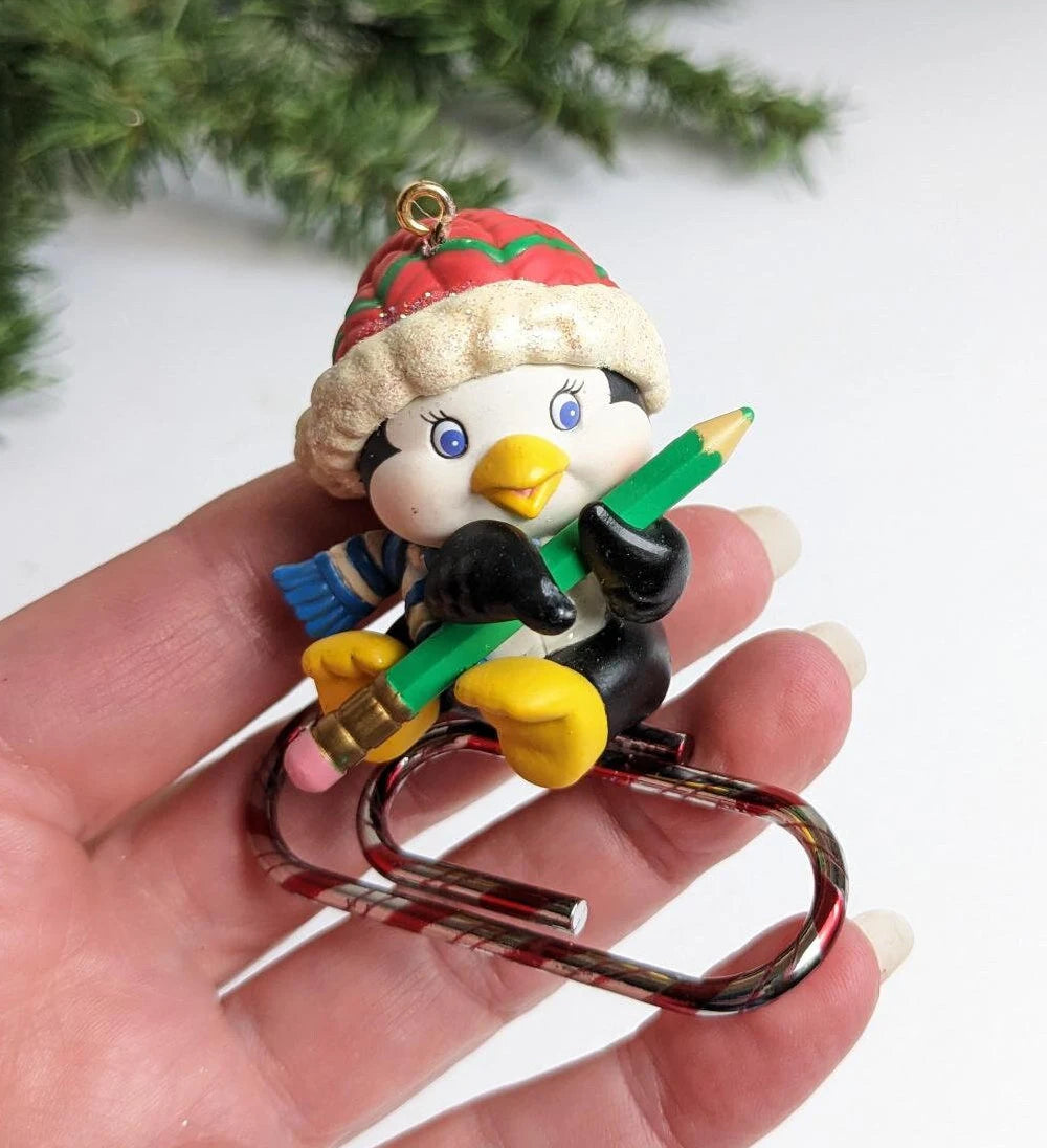 Vintage AGC Penguin Paperclip Ornament