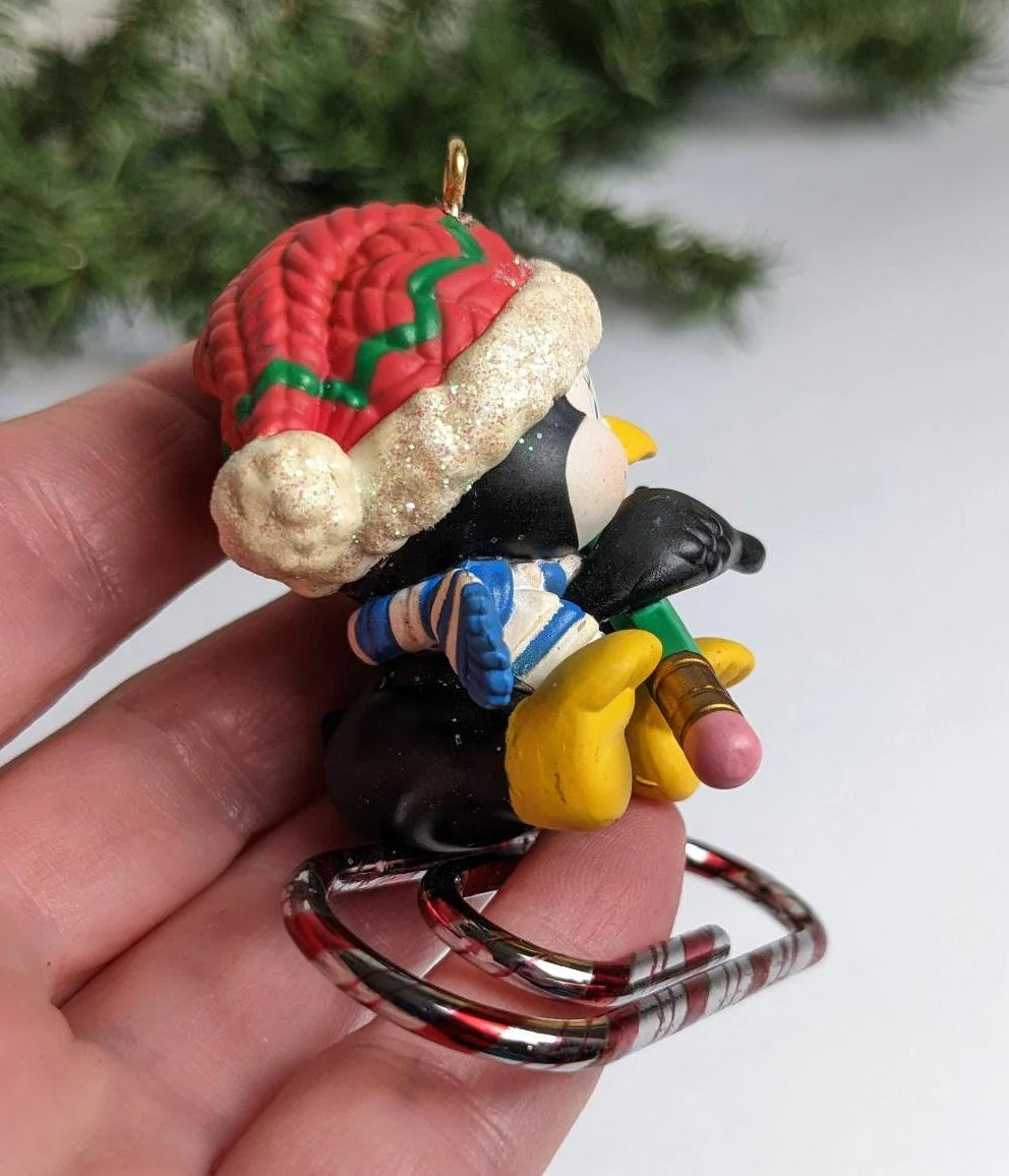 Vintage AGC Penguin Paperclip Ornament