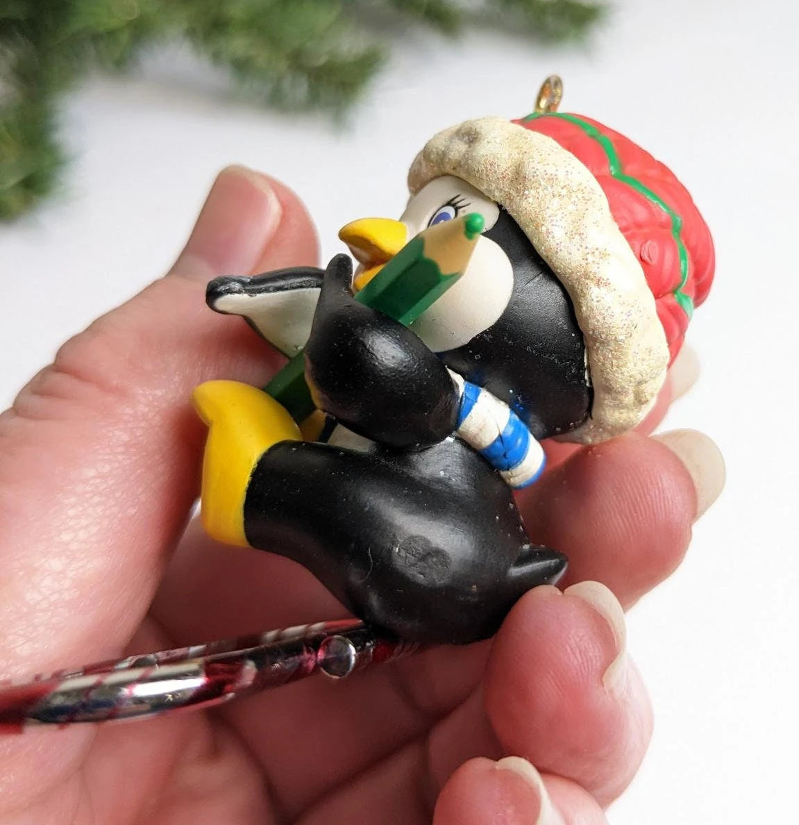 Vintage AGC Penguin Paperclip Ornament