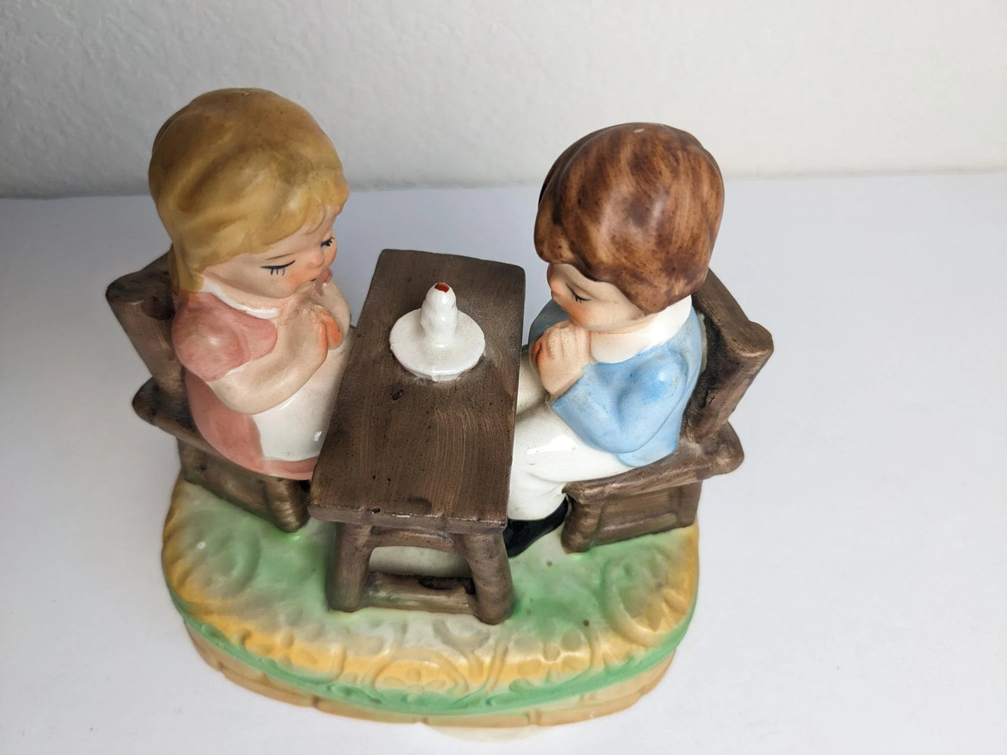 Vintage Tundra Imports Bless This House Rotating Music Box