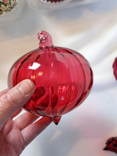 Vintage Red, Maroon, and Gold Christmas Ornaments