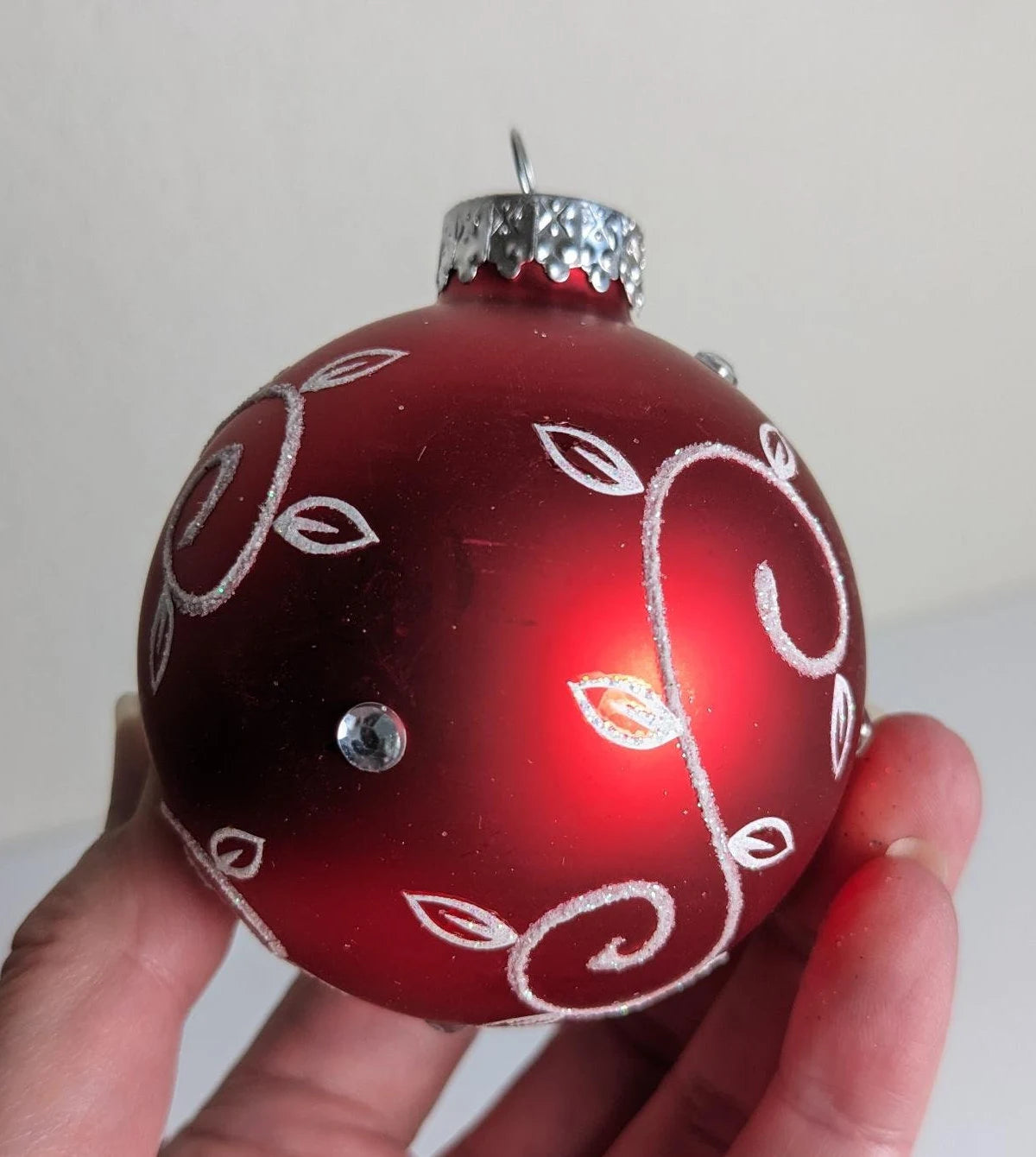 Vintage Red Christmas Ornaments