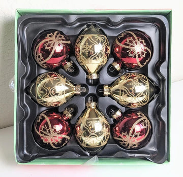 Red and Gold Christmas Ornaments