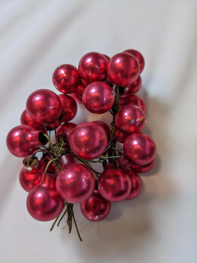 Vintage Hot Pink Christmas Picks