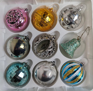 Reflective Shatterproof Vintage Christmas Ornaments