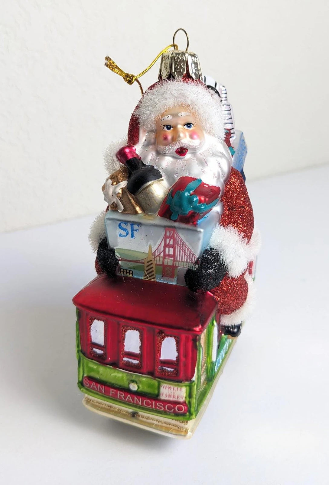 San Francisco Santa Christmas Ornament