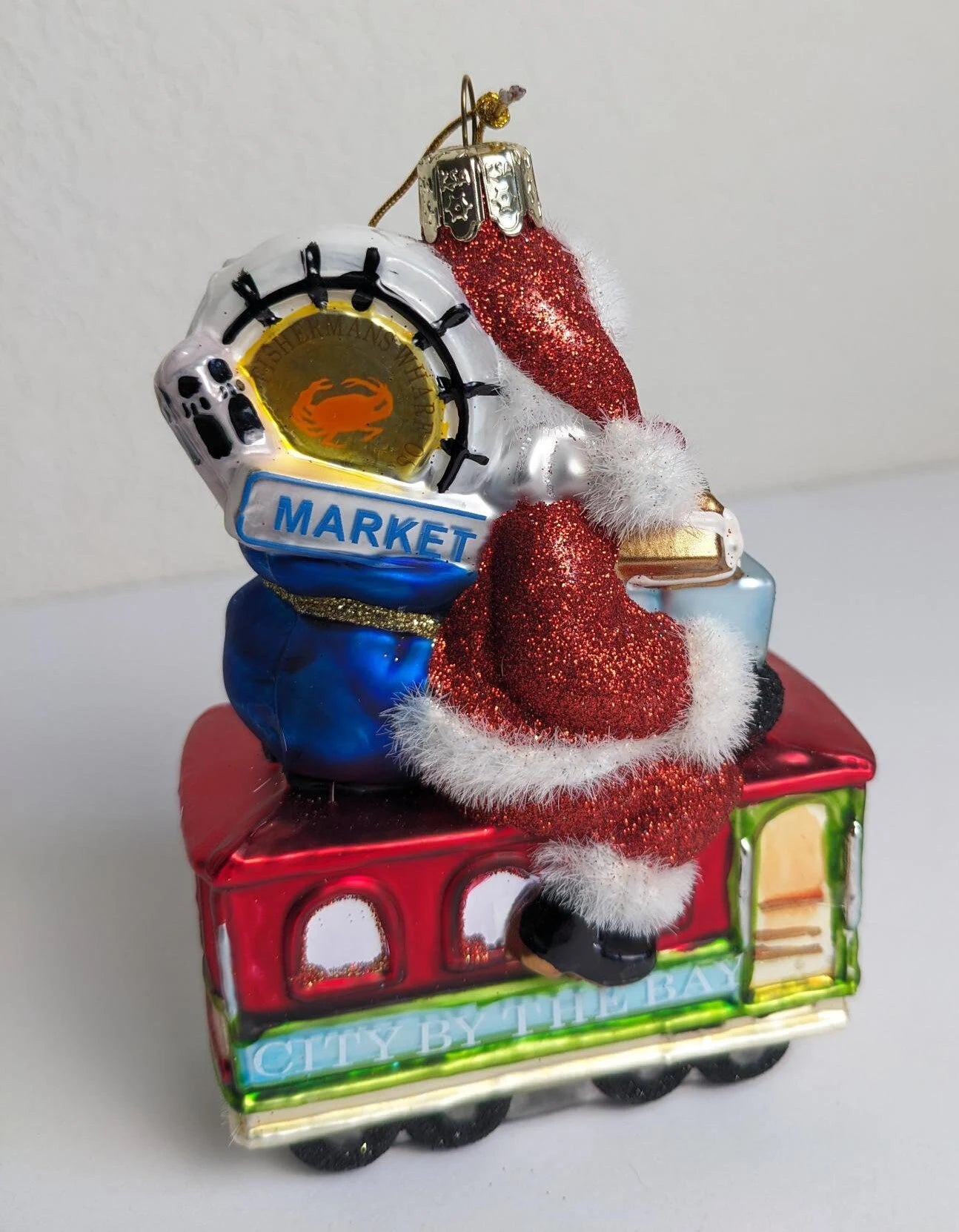 San Francisco Santa Christmas Ornament